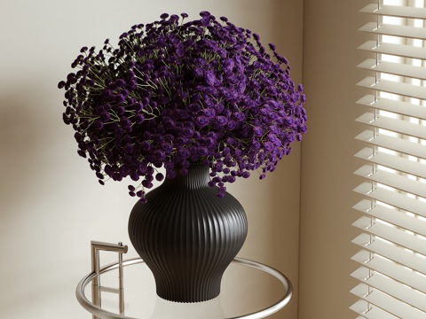  现代花卉 插花3d模型 