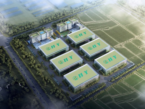  现代产业园区 物流园 厂区规划3d模型 