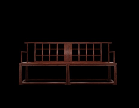  宋式沙发椅3d模型 