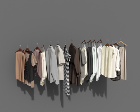  衣服3d模型 