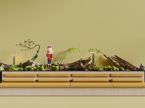  植物造景3d模型 