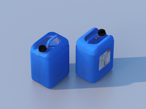  汽油桶 塑料桶 储水桶3d模型 