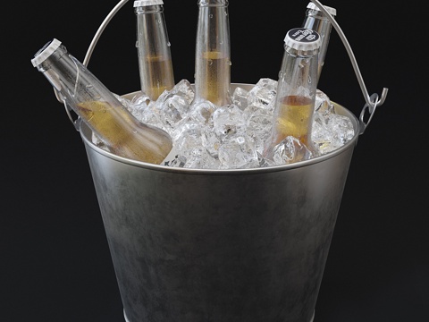  啤酒桶 Corona Extra 啤酒3d模型 