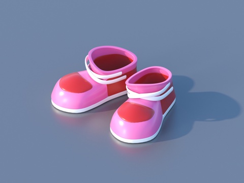  鞋子 卡通鞋3d模型 