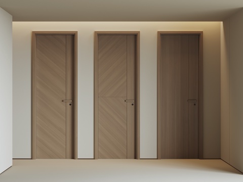  现代卧室门su模型 