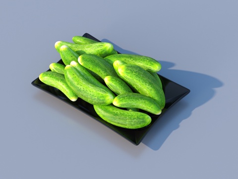  黄瓜 蔬菜3d模型 