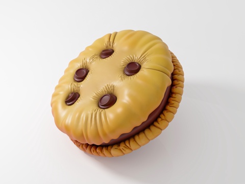  饼干烘培 食物食品 卡通食物 摆件道具 装饰饰品 手办摆件3d模型 