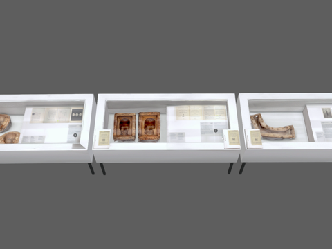  现代雕塑摆件 现代艺术摆件 博物馆展柜 展台su模型 