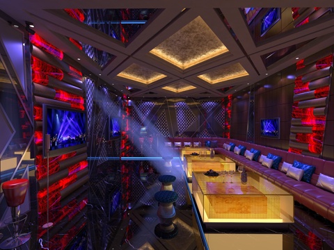  现代KTV KTV包房 大包房 小包房 KTV包间 酒吧3d模型 