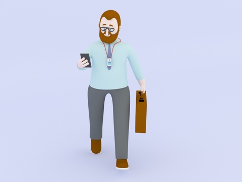  人物 卡通人物3d模型 