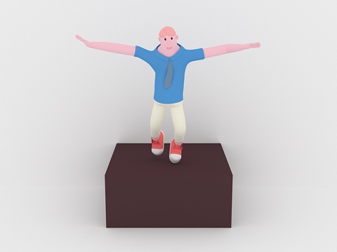  人物 卡通人物3d模型 