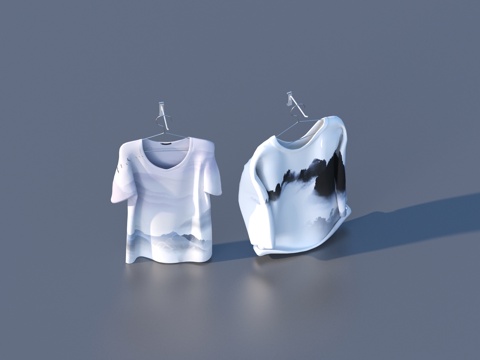  衬衫 衣服 服装3d模型 