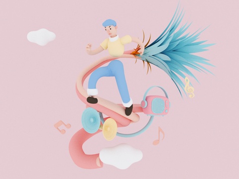  人物 卡通人物3d模型 