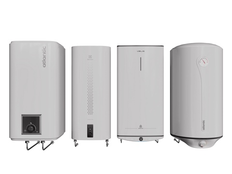  现代热水器 热水器组合su模型 