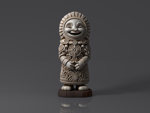  诡异雕塑 人物雕塑 石像雕像 古代文明 图腾装饰 石柱石器3d模型 