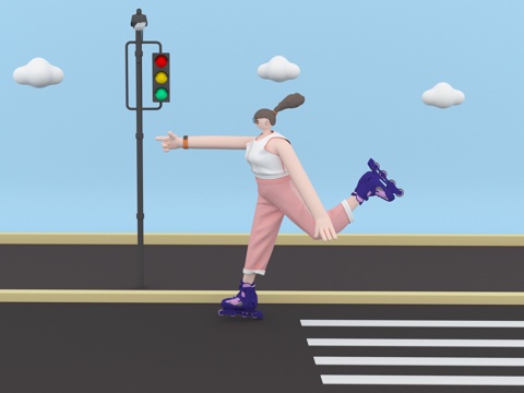  人物 卡通人物3d模型 