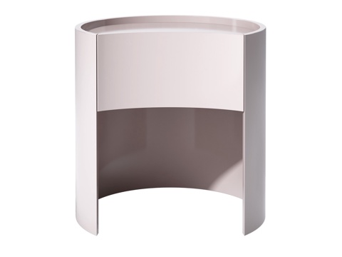  Meridiani 现代床头柜 极简床头柜 抽屉柜 装饰柜3d模型 
