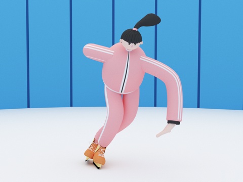  人物 卡通人物3d模型 