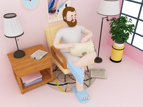  人物 卡通人物3d模型 