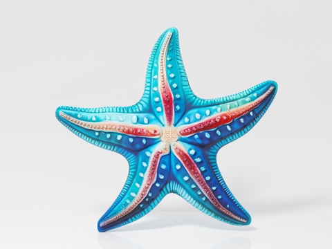  海星 海洋生物 标本样品 展览展示 科普教育 手办公仔 玩具3d模型 