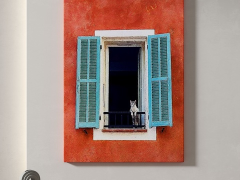 现代，复古，简约，抽象，北欧，轻奢，油画，装饰画3d模型 
