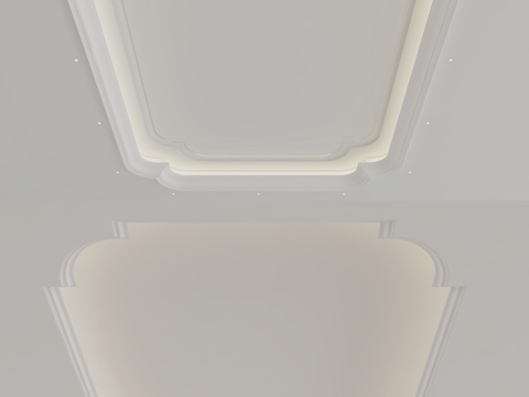  现代天花吊顶3d模型 