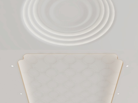  现代天花吊顶3d模型 