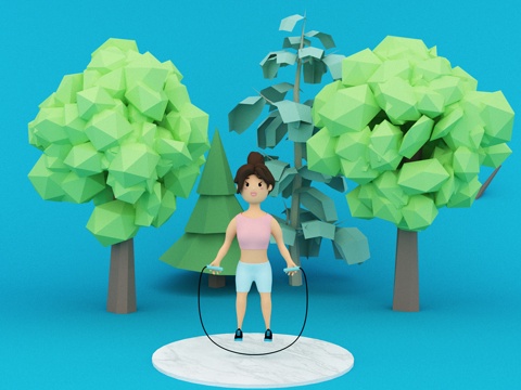  人物 卡通人物3d模型 