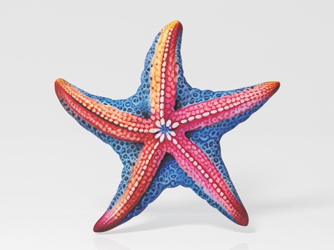  海星 海洋生物 标本样品 展览展示 科普教育 手办公仔 玩具3d模型 