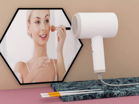  家电 吹风机3d模型 