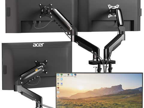 现代支架显示器3d模型 