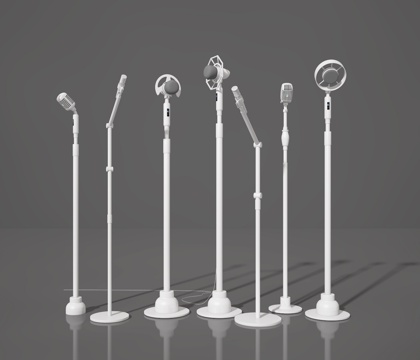  话筒3d模型 