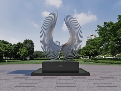  广场装置 雕塑 景观 艺术小品3d模型 