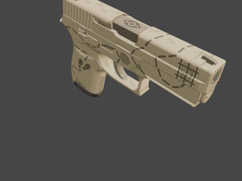  P250-侦探3d模型 