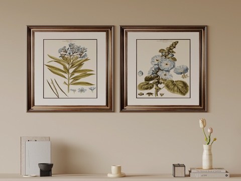  挂画 现代挂画 装饰画su模型 