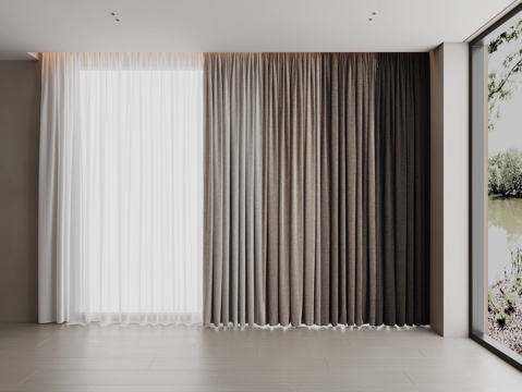  窗帘 百叶帘 纱帘3d模型 
