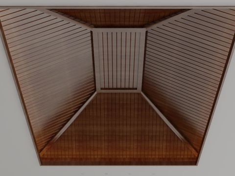  新中式天花吊顶3d模型 