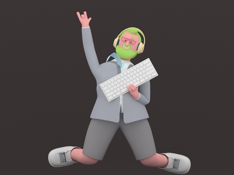  人物 卡通人物3d模型 