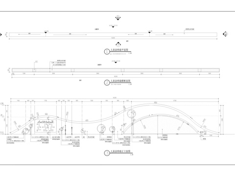  中学改造景观园建施工图cad施工图 