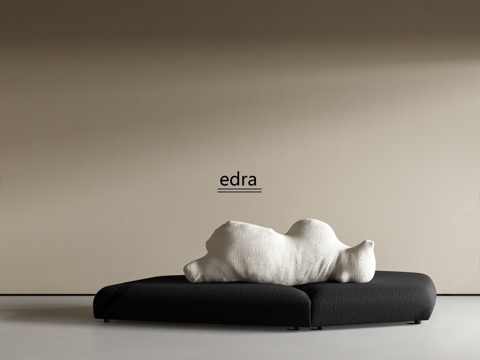  现代多人沙发 edra 双面沙发 多人沙发 北极熊沙发3d模型 