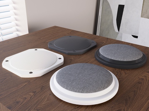  吸顶音响天花音响 顶面扬声器喇叭 影音设备3d模型 