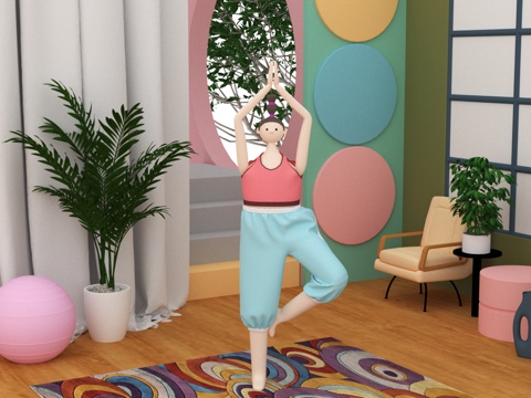  人物 卡通人物3d模型 