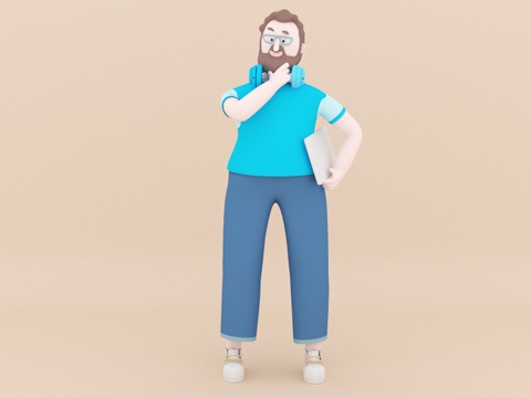 人物 卡通人物3d模型 