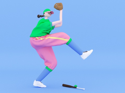  人物 卡通角色3d模型 