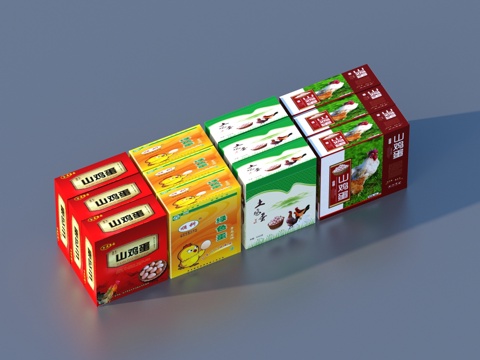  包装盒 食品盒3d模型 