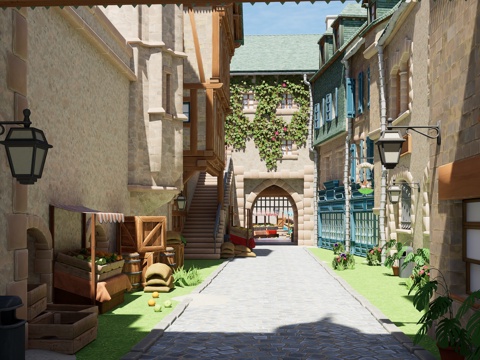  卡通城堡3d模型 