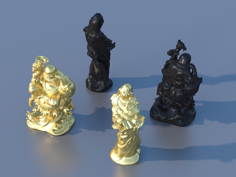  雕像 佛像 雕塑摆件 人物雕塑3d模型 