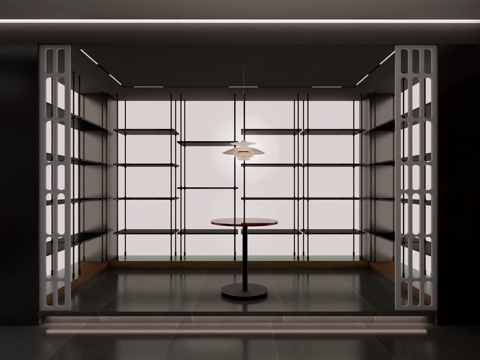  现代展架/展示空间3d模型 