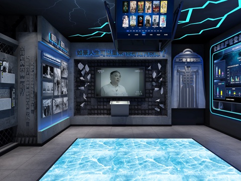  廉政展厅反腐展厅3d模型 