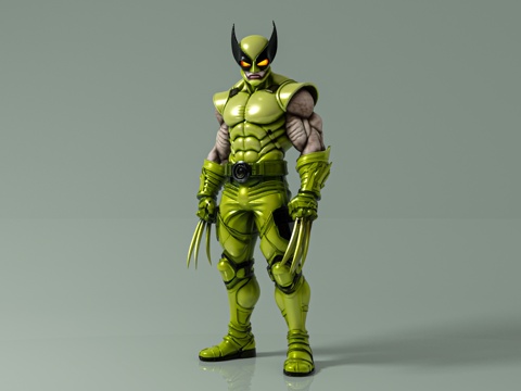  生化战士卡通人物 爪牙武器 动漫角色 游戏角色 卡通形象 手3d模型 